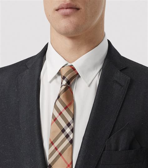 burberry tonal check silk tie|Check Silk Tie in Midnight .